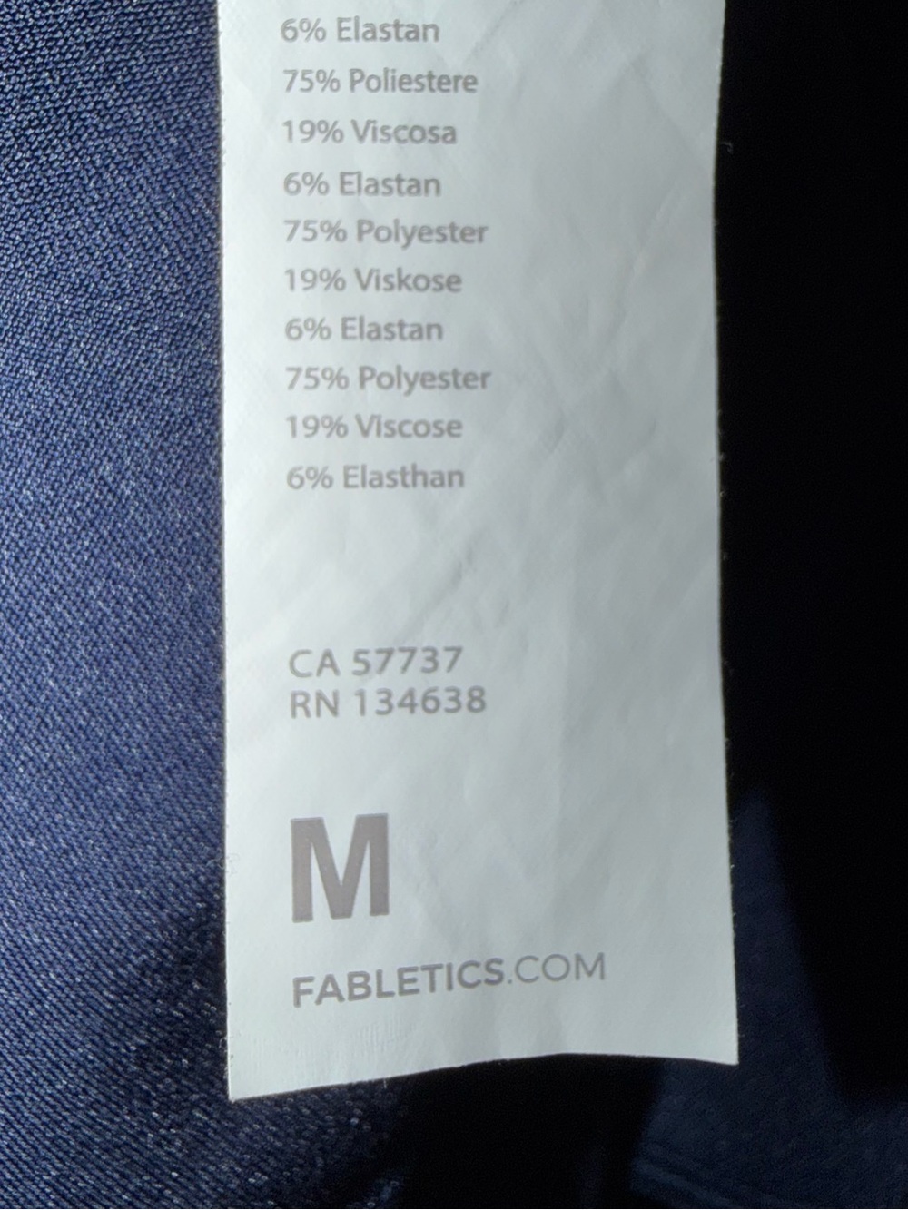 Fabletics Womens Mid-Rise On-Call Scrub Jogger Medium Navy - Picture 8 of 8
